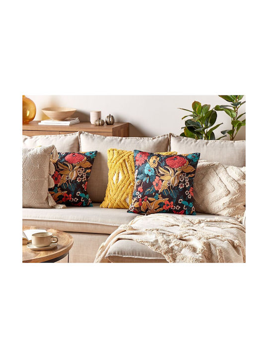 Beliani Sofa Cushion Velvet Multicolour 45x45cm