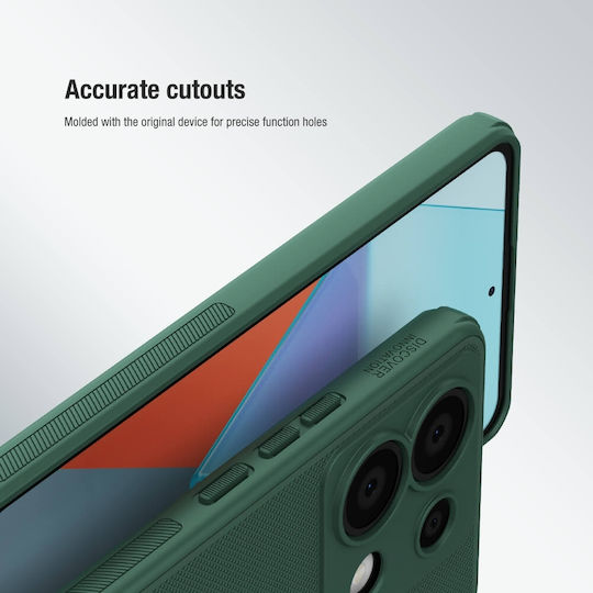 Nillkin Super Frosted Pro Umschlag Rückseite Silikon / Kunststoff 0.5mm Wasserdicht Grün (Redmi Note 13 Pro 5G / Poco X6)