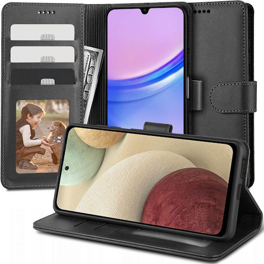 Tech-Protect Wallet Δερματίνης Μαύρο (Samsung Galaxy A15 4G / 5G)