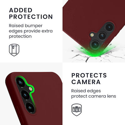 KWmobile 5G Silicone Back Cover Burgundy (Galaxy A34)