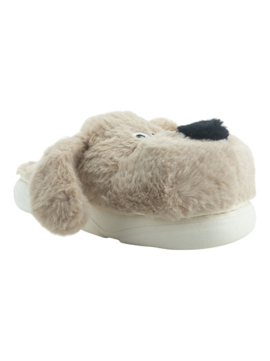 Plato Winter Women's Slippers in Beige color