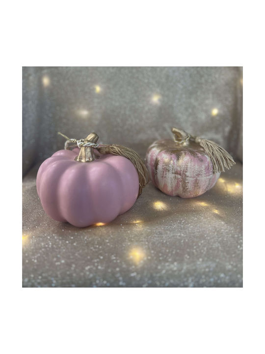 Tabletop Lucky Charm Pumpkin Pink Ceramic 1pcs