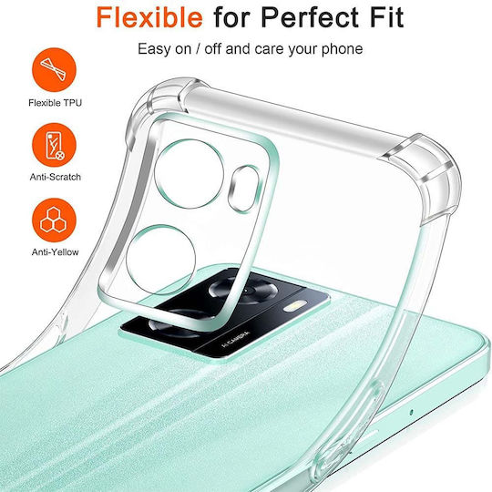 Techsuit Techsuit Back Cover Silicone Transparent (OnePlus Nord N20 SEOppo A57 4G)