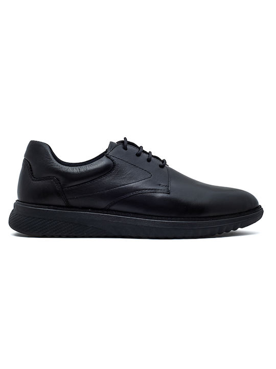 Rover Men's Leather Casual Shoes Black