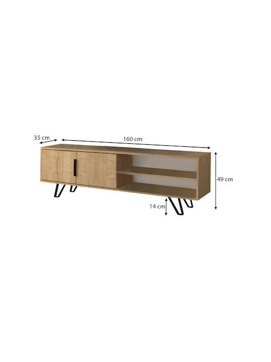 TV Stand Foot Sonoma L160xD35xH49cm