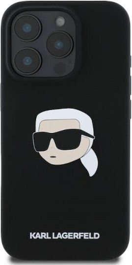 Karl Lagerfeld Back Cover Silicone Black (iPhone 16 Pro Max, Karl Lagerfeld)