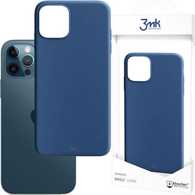 3MK Matt Case Umschlag Rückseite Silikon Blau (iPhone 12 / 12 Pro)