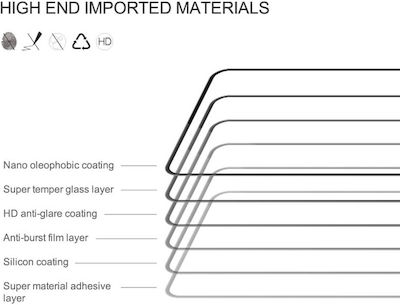 Nillkin 2.5D Full Face Tempered Glass Μαύρο (Xiaomi Redmi 13C)