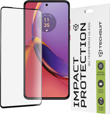 Techsuit 111d Full Glue Full Face Tempered Glass Μαύρο (Motorola Moto G84)