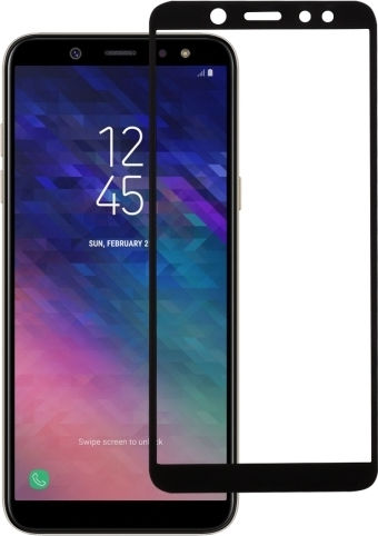 Techsuit 0.33mm Full Glue Full Face Tempered Glass Black (Galaxy A6 2018)
