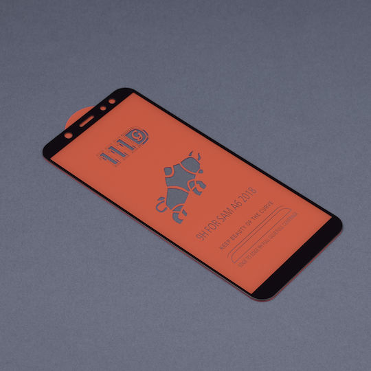 Techsuit 0.33mm Full Glue Full Face Tempered Glass Black (Galaxy A6 2018)