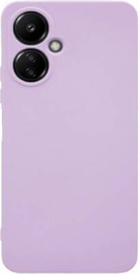 Back Cover Σιλικόνης / Υφασμάτινο Λιλά (Xiaomi Redmi 13C 5G)