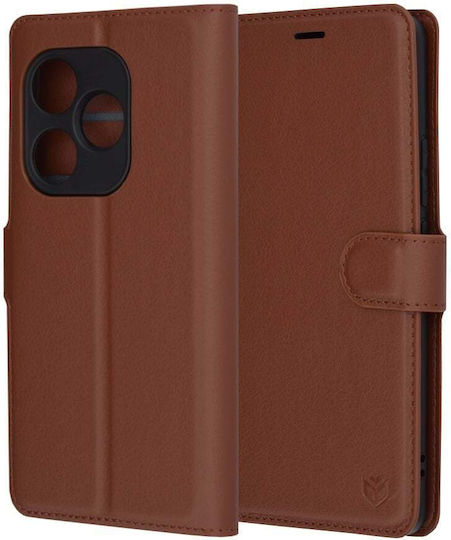 Techsuit Book Δερμάτινο Καφέ (Realme GT 6 / GT 6T)
