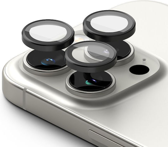 Ringke Frame Protector Kameraschutz Gehärtetes Glas Black für das iPhone 16 Pro, iPhone 16 Pro Max