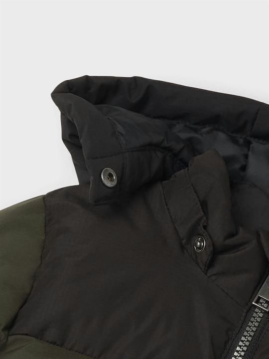 Kids' Casual Jacket with Hood Olive