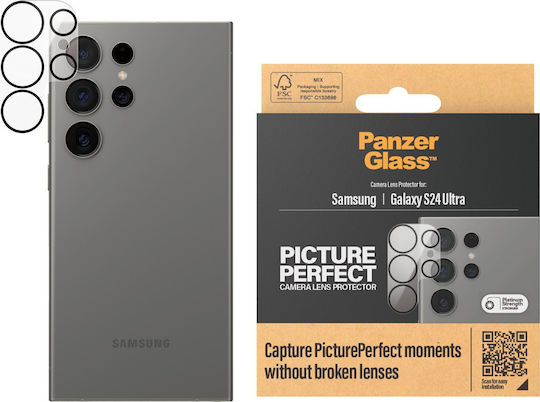 PanzerGlass PicturePerfect Camera Protection Tempered Glass Black for the Samsung Galaxy S24 Ultra