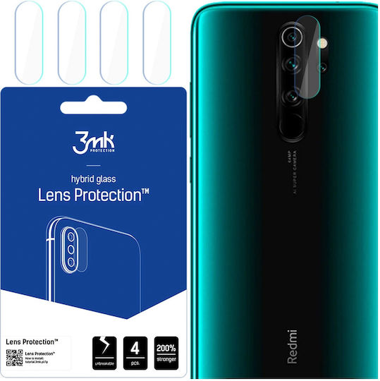 3MK FG Lens 4 τμχ Προστασία Κάμερας Tempered Glass Διάφανο για το Redmi Note 8 Pro