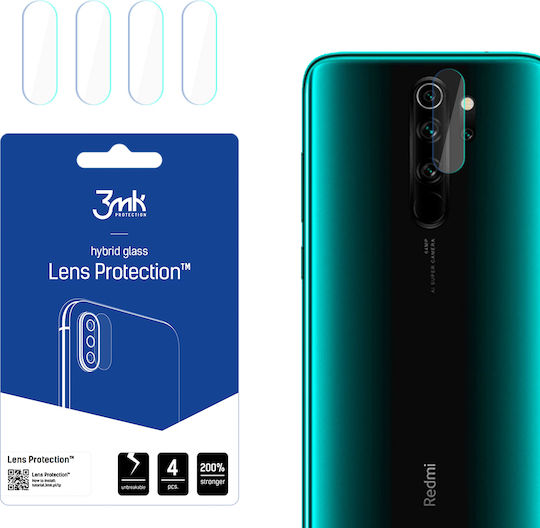 3MK FG Lens 4 τμχ Προστασία Κάμερας Tempered Glass Διάφανο για το Redmi Note 8 Pro