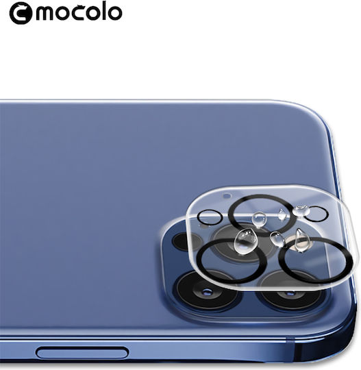 Mocolo Camera Lens Tempered Glass Προστασία Κάμερας Tempered Glass Μαύρο για το iPhone 12 Pro Max