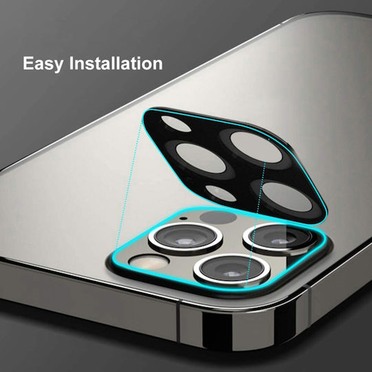 Techsuit Full Протектор за камера Закалено стъкло Черен за iPhone 11 Pro, iPhone 11 Pro Max
