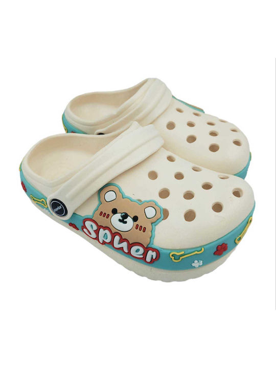 Jomix Children's Beach Clogs Beige