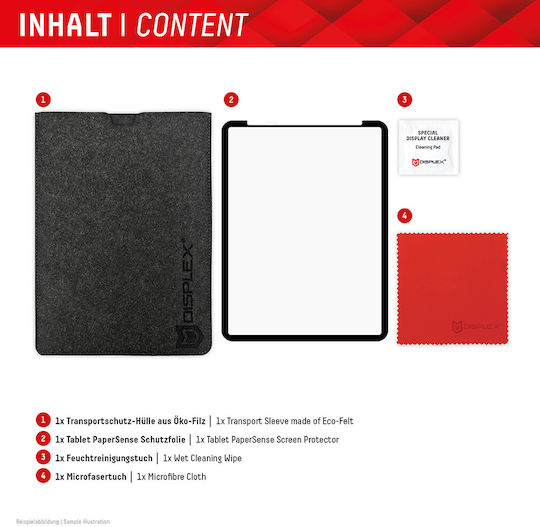 Displex Ματ Screen Protector (iPad Pro 2020/2021/2022 12.9") Μαύρο
