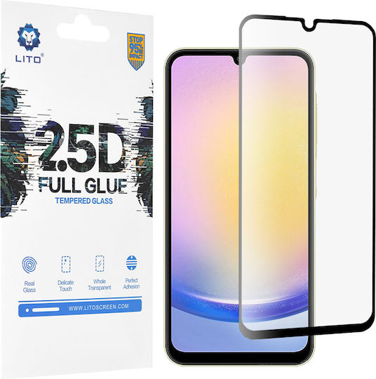 Lito 2.5D Tempered Glass (Samsung Galaxy A25 5G - Lito) Black