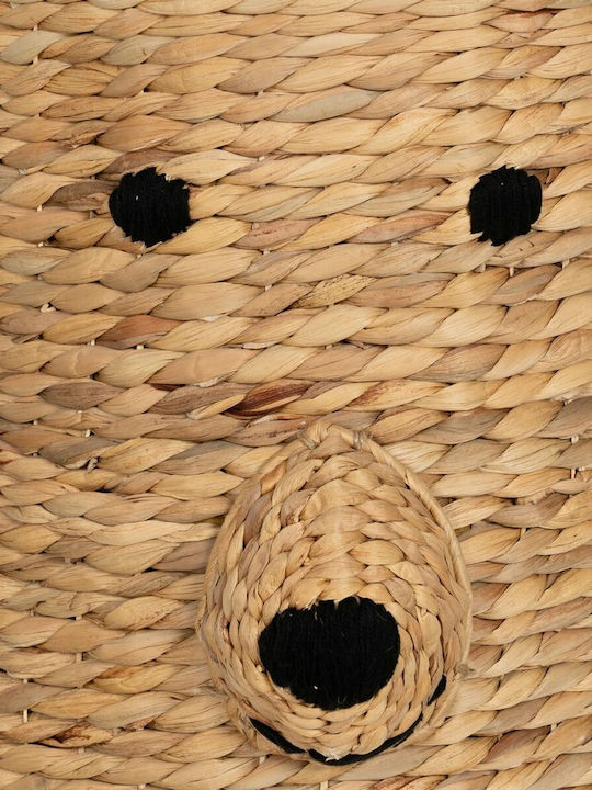 Decorative Basket Wicker Black 39x39x60cm BigBuy