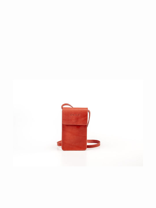 The Dust Company Leather Women's Mobile Phone Bag Red