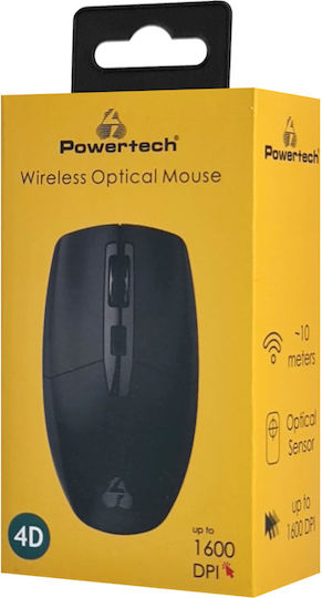 Powertech Ασύρματο Ποντίκι Μαύρο