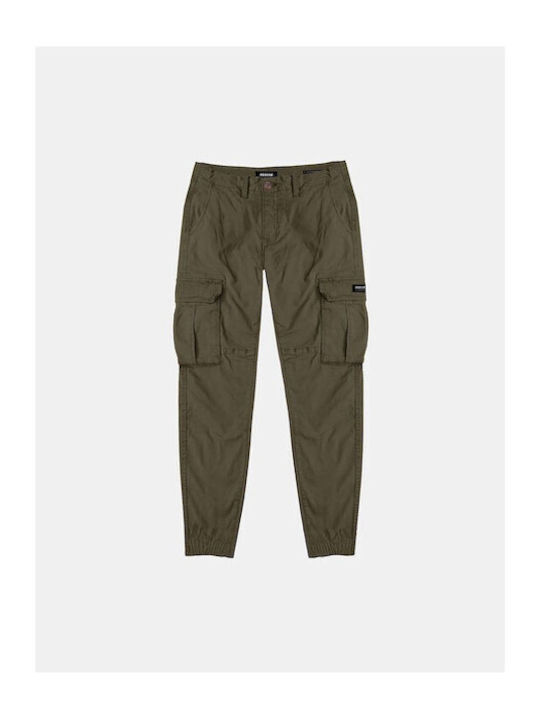 Rebase Men's Cargo Trousers Khaki