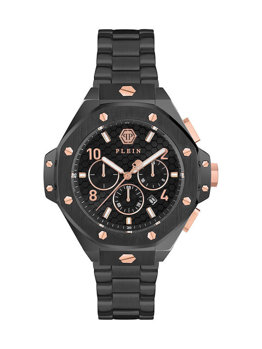 Philipp Plein Chrono Royal Ρολόι Μπαταρίας με Μεταλλικό Μπρασελέ