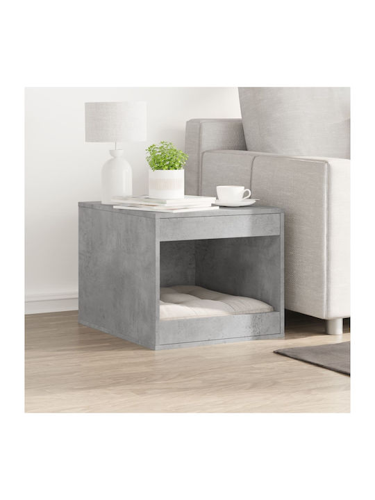 Rectangular Side Table Grey L47xW59xH42cm