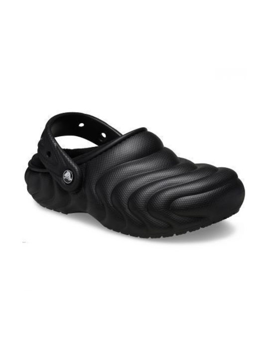 Crocs Classic Lined Σαμπό Μαύρα