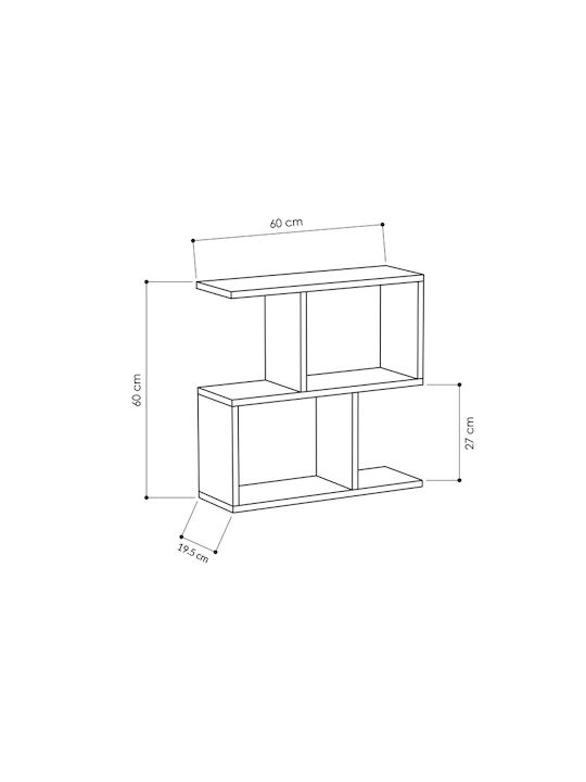 Rechteckig Beistelltisch Homemania Holz Marble B60xT20xH60cm