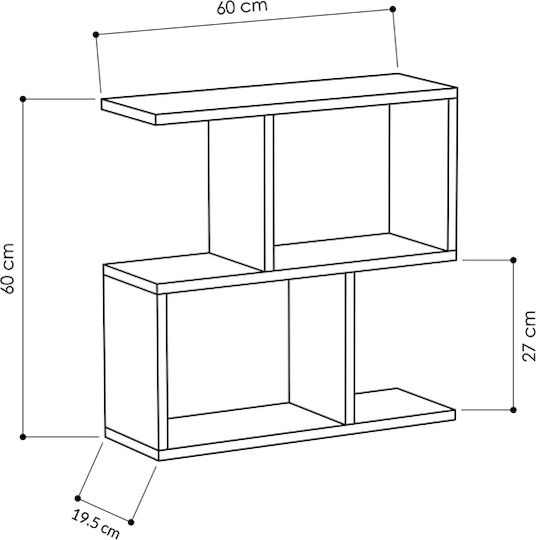 Rechteckig Beistelltisch Homemania Holz Marble B60xT20xH60cm