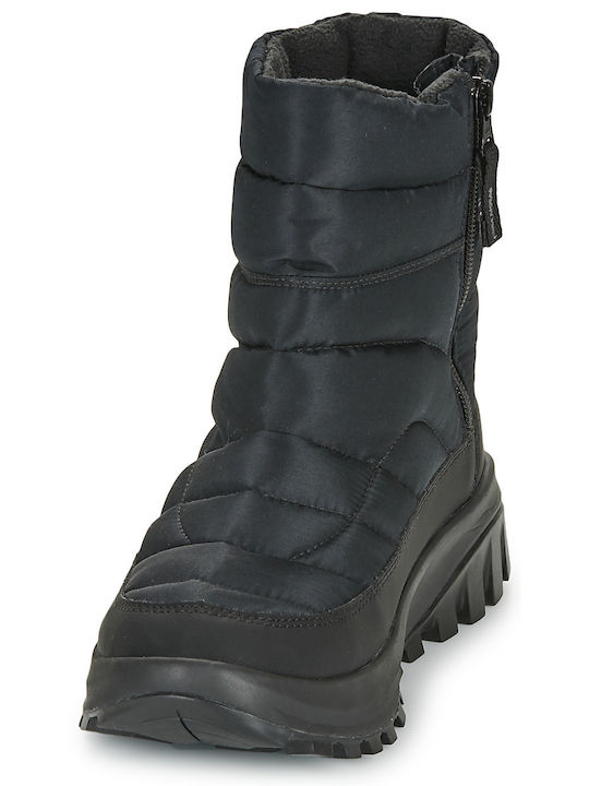 Snow Boots with Zipper Snowtrot Mid Black