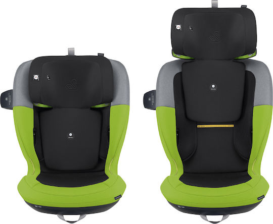 Swandoo Charlie Scaun Auto pentru Copii i-Size Lime/Sesame Grey