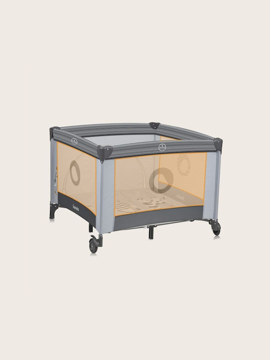Lionelo Bonnie Кошара за игра с Матрак Gray Stone 100x100см