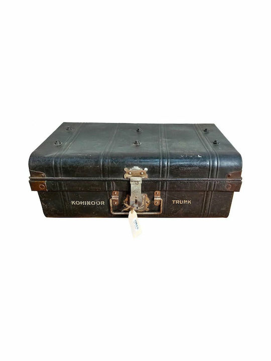 Decorative Trunk Alexandra House Living Brown Iron Craft Style 38 X 23 X 59 Cm