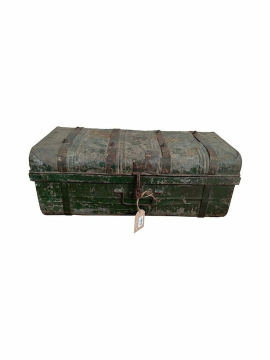 Decorative Trunk Alexandra House Living Brown Iron Craft Style 34 X 26 X 67 Cm