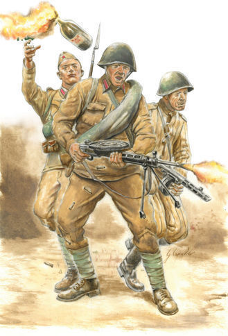 Italeri 1:56 Wwii Soviet Infantry