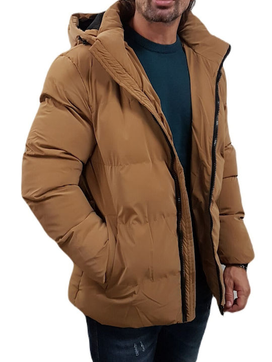 Biston Herren Jacke Lässig Camel, Brown