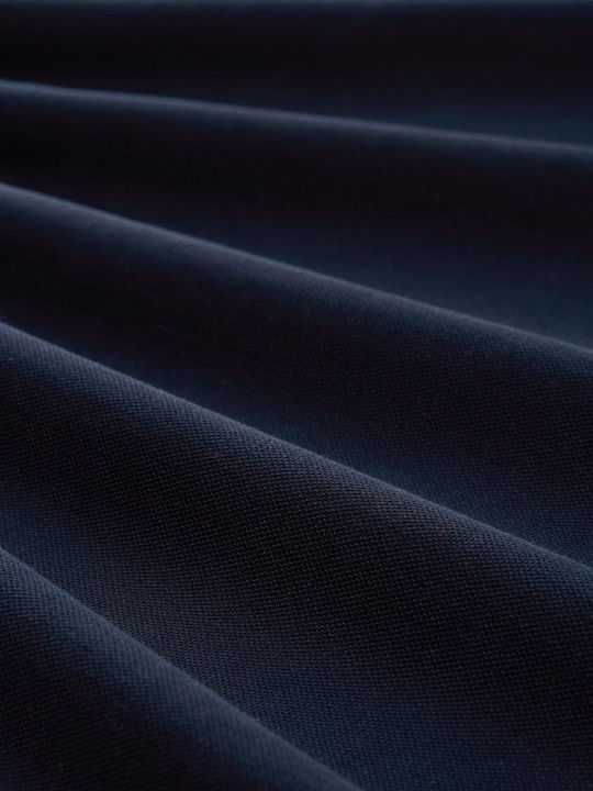Basic Polo Kurzarmbluse Blue