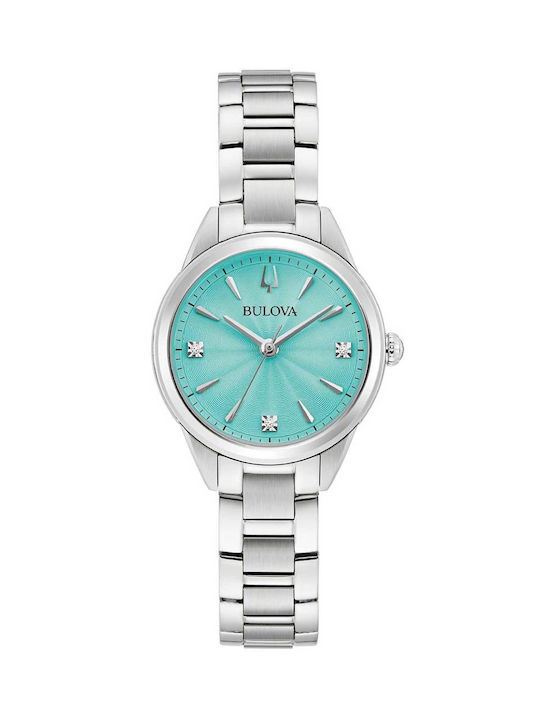 Bulova Sutton Ρολόι Μπαταρίας με Μεταλλικό Μπρασελέ Bulova Sutton Ρολόι Μπαταρίας με Μεταλλικό Μπρασελέ