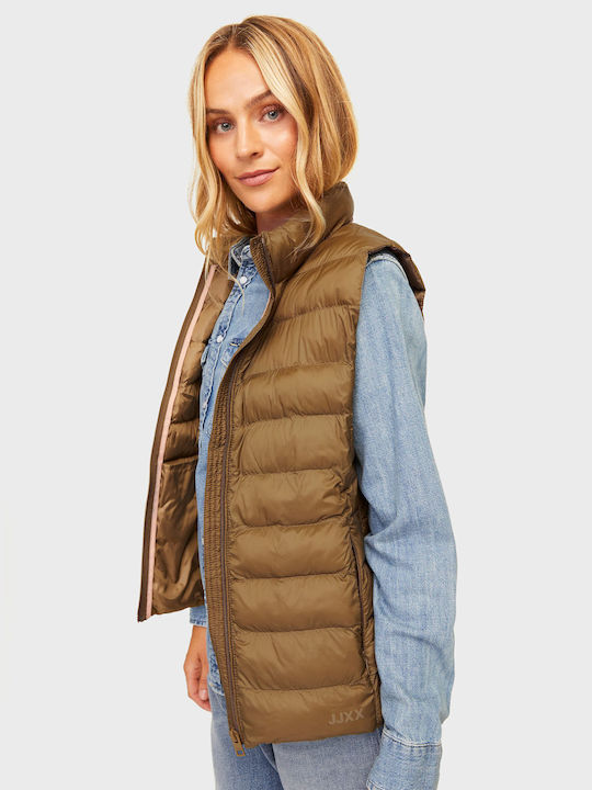 Jack & Jones Nora Women's Short Lifestyle Jacket for Winter Chestnut