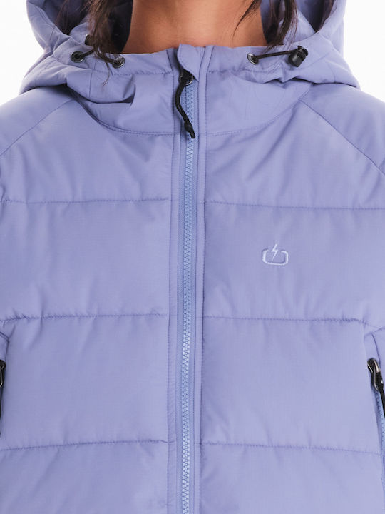 Scurtă Jachetă de femei Puffer Violet