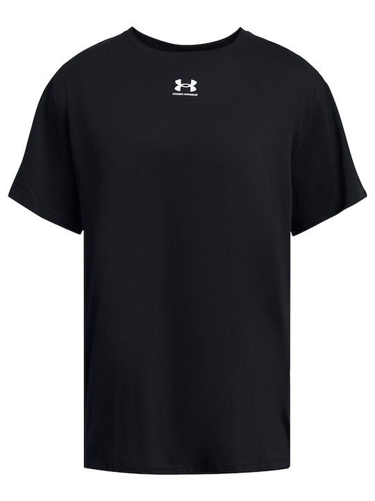 Campus Collection Damen Sportlich Oversized T-Shirt Schwarz