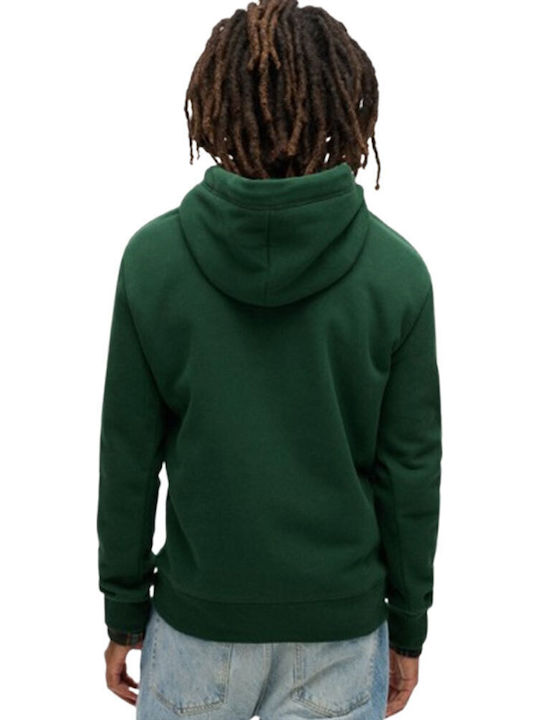 D1 Ovin Sweatshirt with Hood Enamel Green