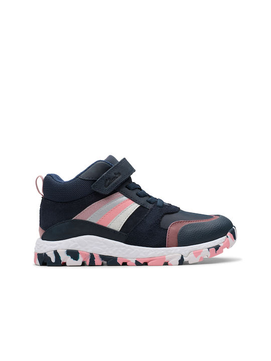 Clarks Kids Sneakers High Navy Blue